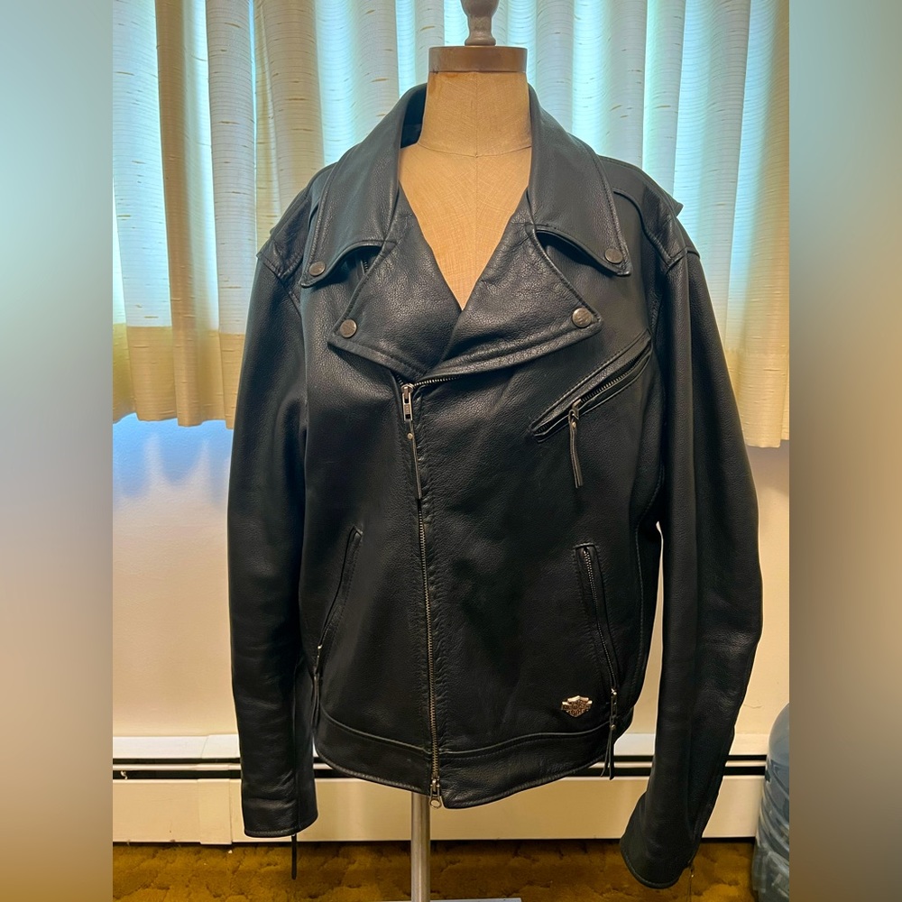 Harley Davidson leather riding coat